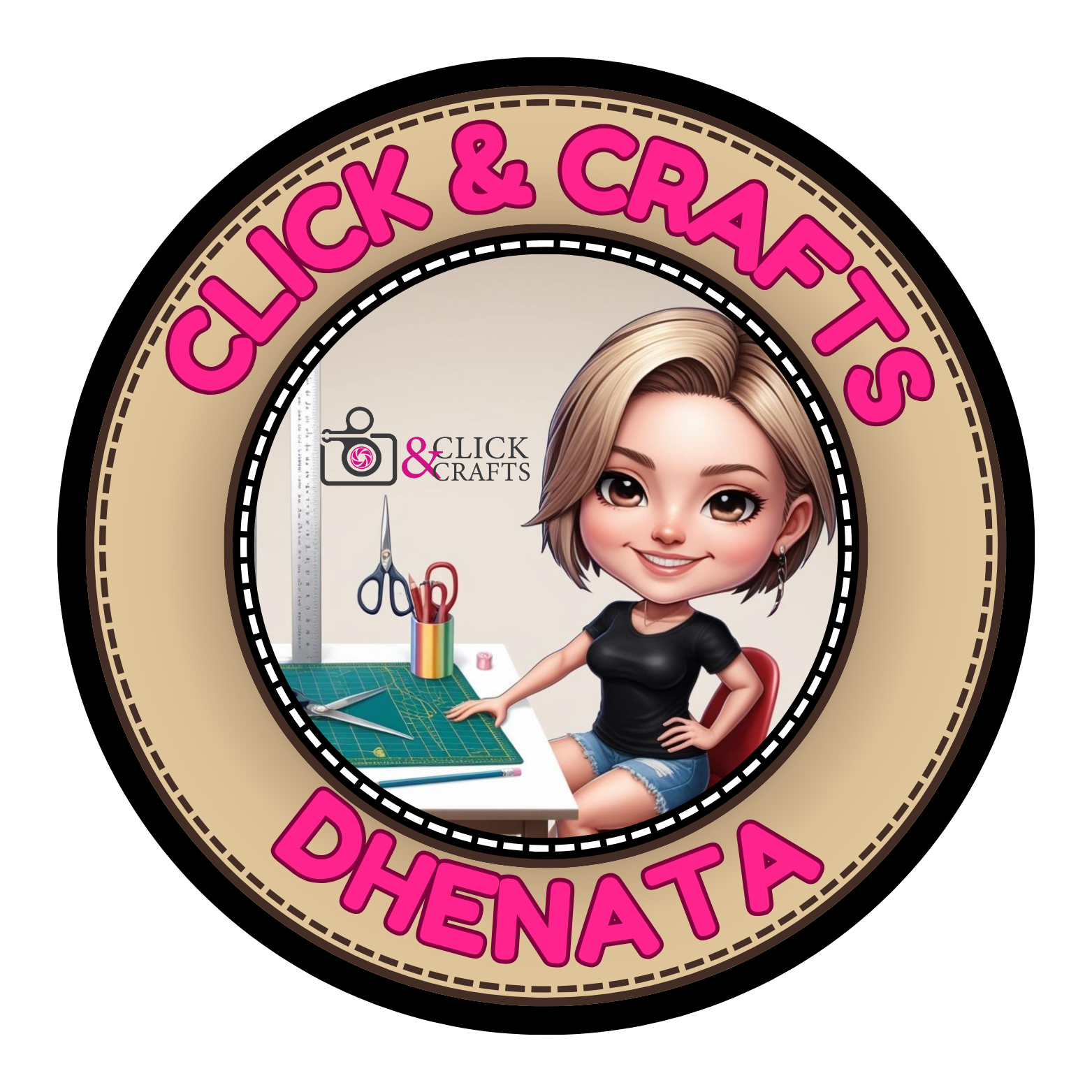 CLICK and CRAFTS by DHENATA Logo